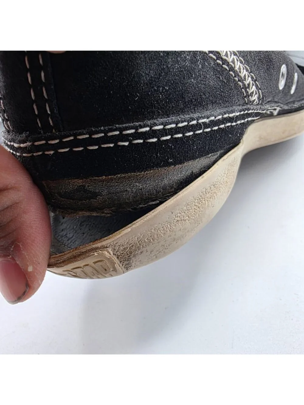 Converse All Star Mens Low Top Sneakers Mens 9 Black Leather Casual Shoes - Picture 13 of 14